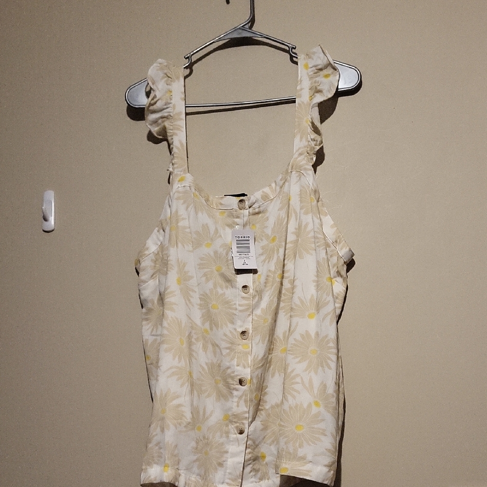 Floral Cream Top